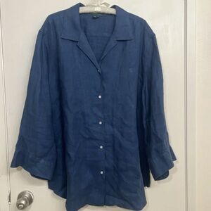 Blue Button-Up Shirt